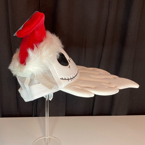 Disney Parks Jack Skellington Santa Holiday Christmas Baseball Cap - Picture 2 of 10
